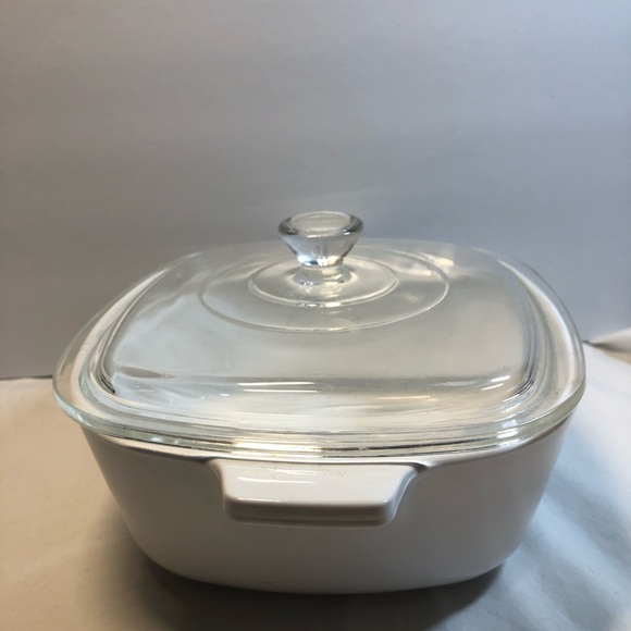Corning Ware 6 Cup Dish With Lid Vintage Microwave Safe - Picture 4 of 9